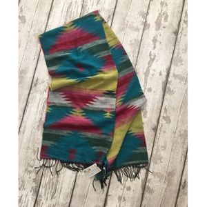 Boho Aztec Printed Fringe Scarf